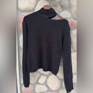 Lulu's Black Off-the-Shoulder Sweater